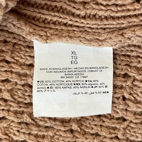 Old Navy Popcorn Stitch Knit Sweater Women’s XL Textured Winter Cozy Cottage - Picture 12 of 14